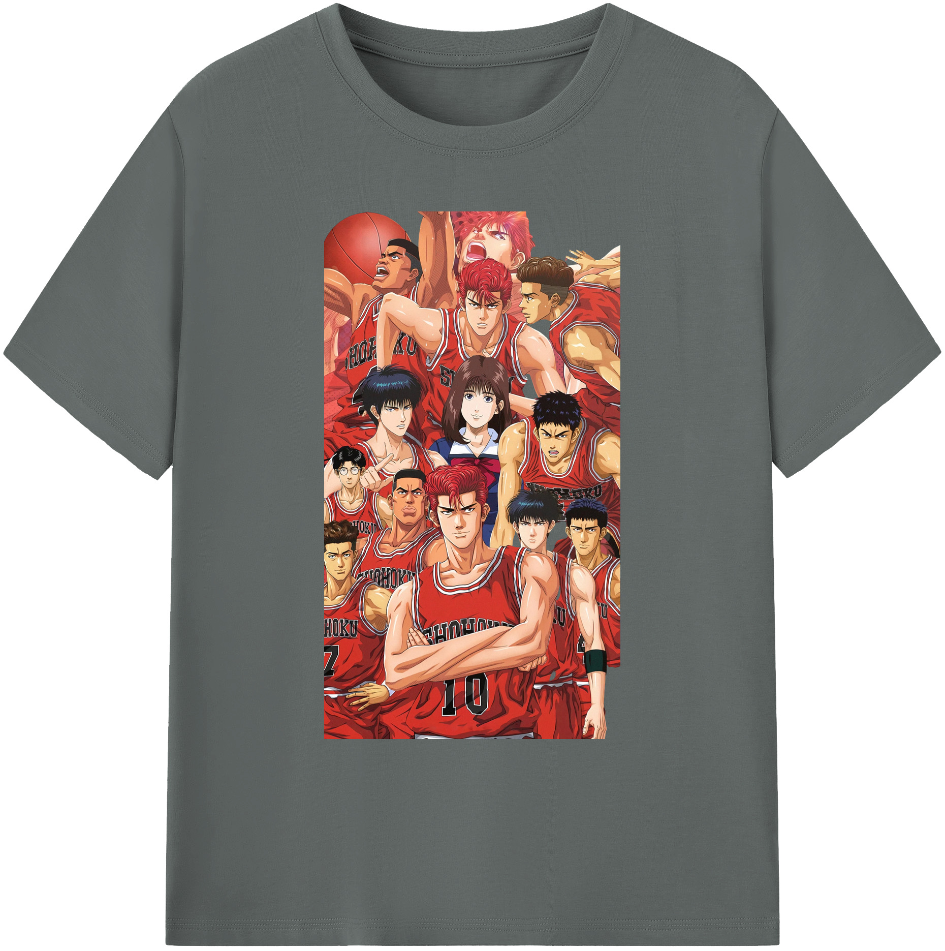（画像用） SLAM DUNK／スラムダンク 綿100％ メンズ半袖Tシャツ｜肌触りやわらか＆通気性